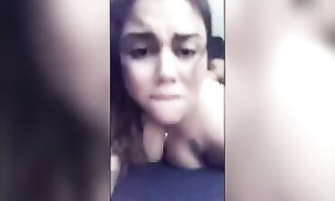 Good-sized Hispanic TikTok Starlet penetrates a devotee