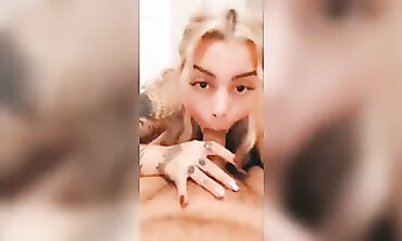 Good-sized Hispanic TikTok Starlet penetrates a devotee