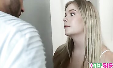 Blonde Stepsister Percy Sires Takes Stepbrother in Hardcore Family Taboo