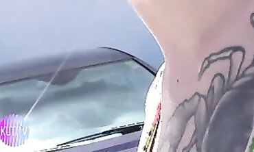 Lana Diamant: Redhead Amateur with Big Tattooed Ass