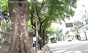Candid Latina with Huge Ass in Short Cut-offs