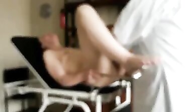 Doctor Plays With Me On The Gynecological Table