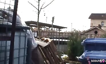Redhead Street Hooker Gets Hard Public Sex With Stranger
