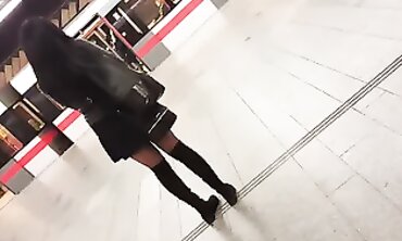 Ebony Model in African-Style Pantyhose
