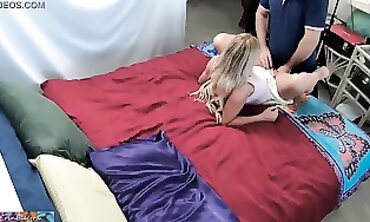 Stepdad Creampie and Anal with Stepdaughter