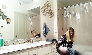 Hidden Cam Voyeur: Blonde Nymph Masturbating