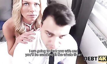 POV: Loan Manager Offers Blonde MILF Bride a Debt Relief Deal