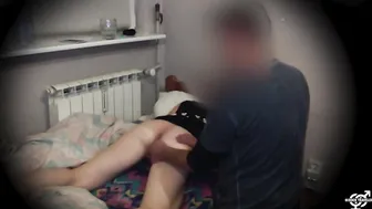 Hidden Cam: Stepdaughter's Secret Booty Licking Session