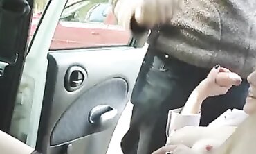 Deep Throat Blowjob by the Roadside