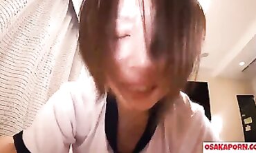 Cute 25-Year-Old Japanese Amateur Enjoys Cowgirl and Doggy Style After Oral