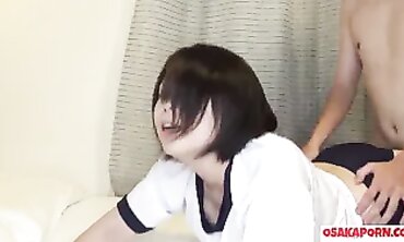 Cute 25-Year-Old Japanese Amateur Enjoys Cowgirl and Doggy Style After Oral