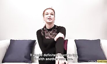 Sensual 18yo Redhead with Natural Tits in POV Hardcore Blowjob