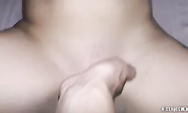 POV Blowjob: Lelya Mult Squirts and Takes Cum on Hand