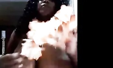 Ebony BBW With Huge Natural Tits