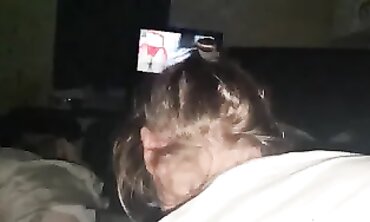 Hot MILF Deepthroats While Watching Latina Ass