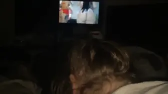 Hot MILF Deepthroats While Watching Latina Ass