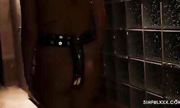 Unfaithful Ex-Wife Breaks Her Virginity Belt in BDSM Scene