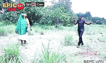 Ebony Threesome: Rough Outdoor Sex With Two Muslim Girls