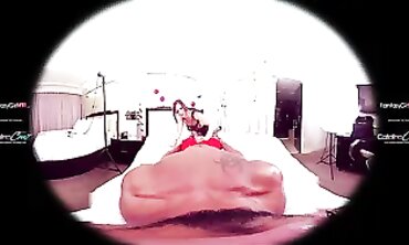 Catalina Cruz Gets Oiled and Fingered in VR