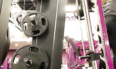 Ebony Workout Slut Squeezes Cock in Tight Pants
