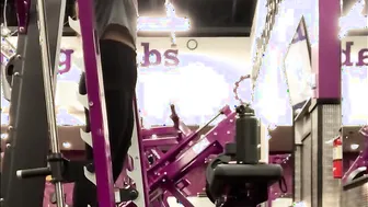 Ebony Workout Slut Squeezes Cock in Tight Pants