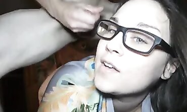 Clever Milf in Glasses Craves a Facial
