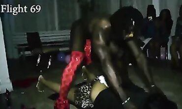 Homemade Birthday Orgy with Ebony MILF