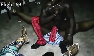 Homemade Birthday Orgy with Ebony MILF
