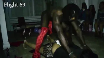 Homemade Birthday Orgy with Ebony MILF