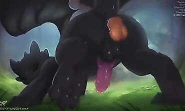 Remastered Toothless Cartoon: How to Breed Your Dragon in HD 60fps