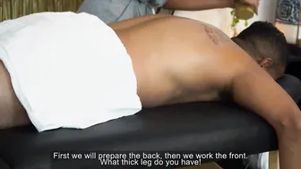 19-Year-Old Latina Babi Gets a Public Massage and Rough Footjob from Tony