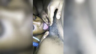 POV Ebony Mature Lesbian Massage Ends In Spunk