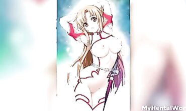 Asuna from Sword Art Online: Hottest Animated Rough Sex Compilation