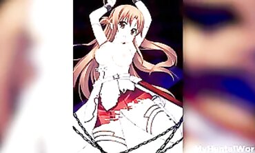 Asuna from Sword Art Online: Hottest Animated Rough Sex Compilation