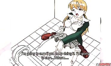 Uncensored Anime: Blonde Lesbian Friend Licks Her Inexperienced BFF's Pussy