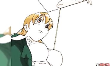 Uncensored Anime: Blonde Lesbian Friend Licks Her Inexperienced BFF's Pussy