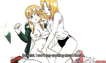 Uncensored Anime: Blonde Lesbian Friend Licks Her Inexperienced BFF's Pussy