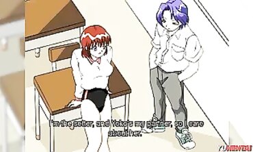 Uncensored Anime: Blonde Lesbian Friend Licks Her Inexperienced BFF's Pussy