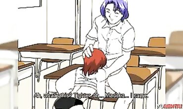 Uncensored Anime: Blonde Lesbian Friend Licks Her Inexperienced BFF's Pussy