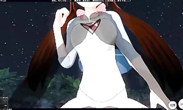 POV 3D Hentai: Rough Beach Riding with Pink Dick