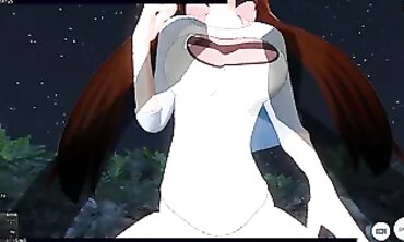 POV 3D Hentai: Rough Beach Riding with Pink Dick