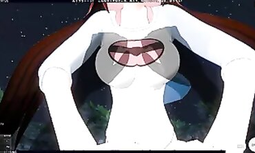 POV 3D Hentai: Rough Beach Riding with Pink Dick