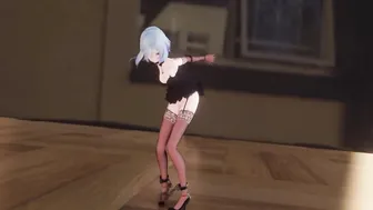POV MMD Miku Cosplay Toes Job