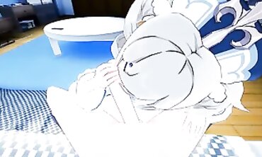 Genshin Barbara POV Blowjob and Belly Cumshot 3D Hentai