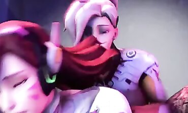 D.Va Futa Compilation: Overwatch Anime Hentai
