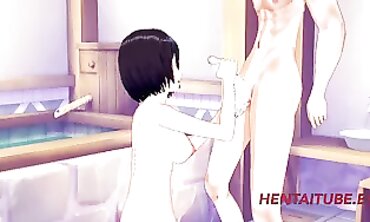 Mikasa and Levi Share a Steamy Bath in Attack on Titan Cosplay