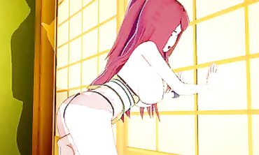 Kushina Uzumaki 3D Animated Hentai with Big Tits and Creampie
