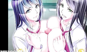 3D Anime Babe with Big Tits and Ass Plays Game