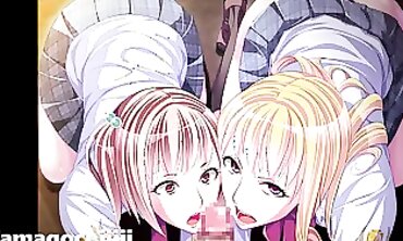 3D Anime Babe with Big Tits and Ass Plays Game