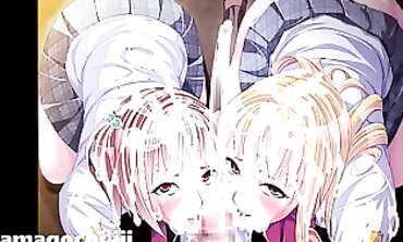 3D Anime Babe with Big Tits and Ass Plays Game